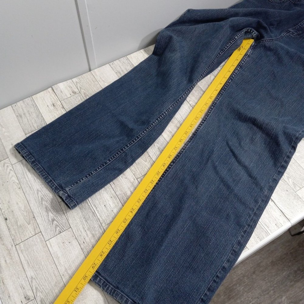 D & Co Womens Denim Jeans 12 Stretch Bootcut Medium Wash Outdoor Casual - Picture 13 of 16